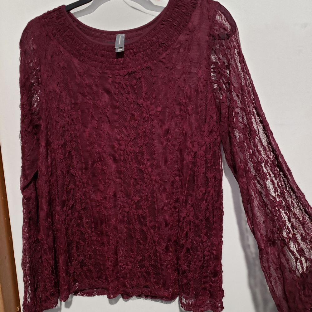 Denver Hayes Blouse wine